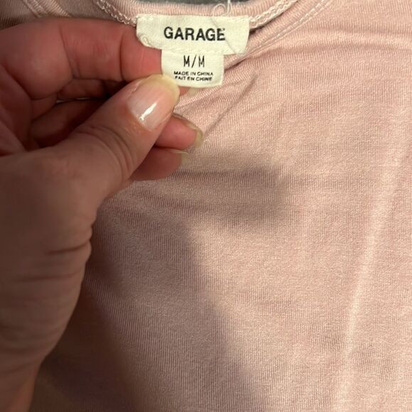 Garage Crop Tank. Medium. Pink - Picture 6 of 7